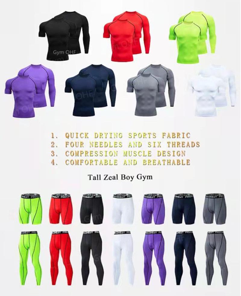 Men's Quick-Dry Compression T-Shirt - High Elasticity, Short Sleeve Fitness Wear