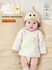 Tagless Pure Cotton Newborn Half-Back Clothes, Monk Style Top for Boys & Girls, Autumn/Winter Pajamas