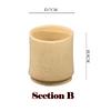 1 pcS Natural Hand Carved Carbonized Bamboo Tea Coffee Milk Water Cup