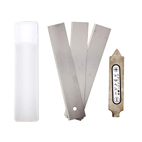 Kanzawa Scraper L-1250EX with 3 thick blades and a flat screwdriver, K-718