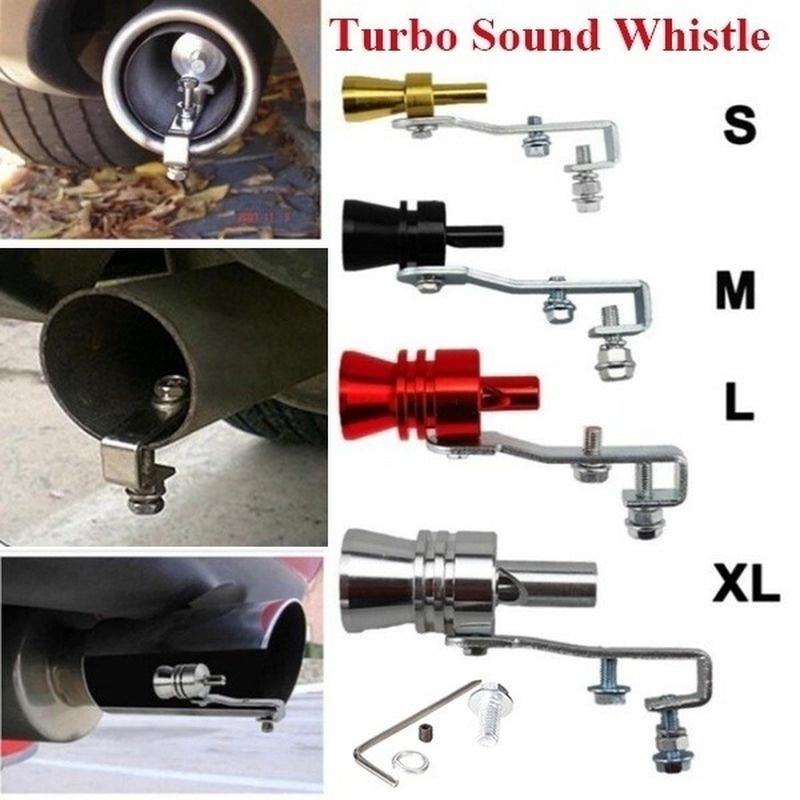 Universal Turbo Sound Simulator Whistle Car Exhaust Pipe  Sound Muffler Car Accessories