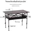 Verstellbarer Outdoor-Klapptisch für Grillen, Picknick und All-Terrain-Einsatz
