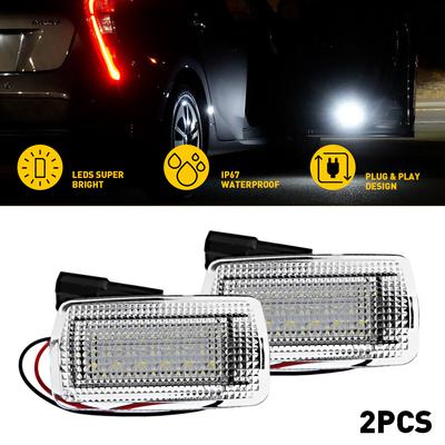 2X LED Side Car Door Light Lamp Bulb For Toyota Camry Tundra Venza 4Runner Avalon Mirai Tundra Lexus IS ES GS RC LS RX Series