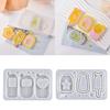 Resin Shaker Mold Quicksand Resin Casting Epoxy Silicone Mold for DIY Keychain