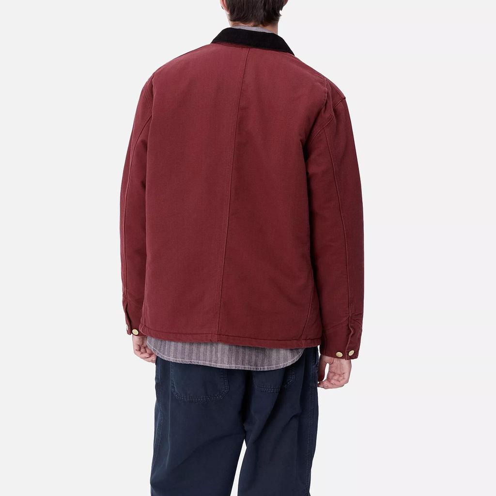 Carhartt WIP Chore FW24 OG Coat Loose Diamond Quilted Triple Stitched Long Sleeve Jacket Men Jackets Brown I027357-2CP-3K