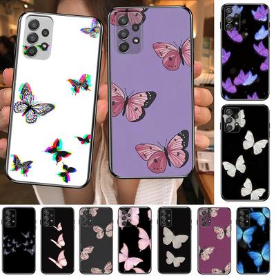 Schöne Schmetterling Muster Telefon Fall Hull Für Samsung Galaxy A70 A50 A51 A71 A52 A40 A30 A31 A90 A20E 5G a20s Schwarz Shell Kunst