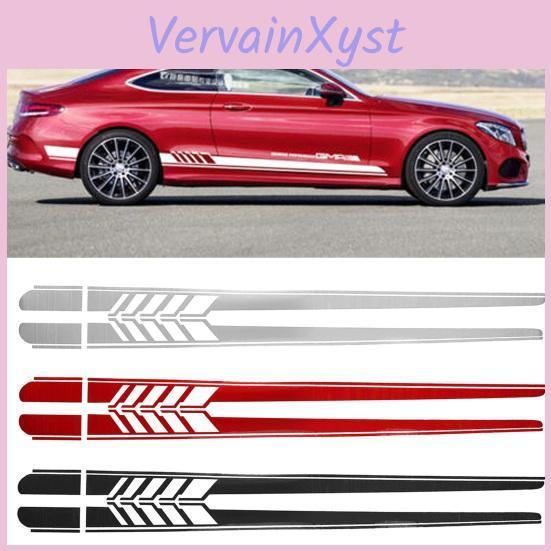 Side Pair 1 Sticker Car Waterproof Diy Exquisite Car Both Side Stripes Sticker Wrap