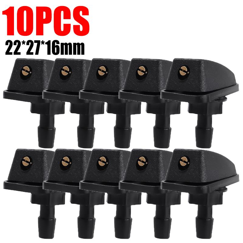 Car Front Windshield Wiper Nozzle 360°  Adjustable Wiper Spray Water Washer Universal Auto Nozzles Sprayer Adapter