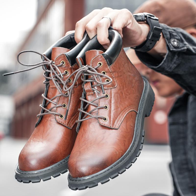 Herrenstiefel Herbst Stiefeletten Mode Herrenschuhe Dropshipping Schneestiefel Gummi Stiefeletten für Herren Schuhwerk Größe 38-46