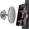 Magnetic Gym Phone Holder for Phone 14 13 12 Series Working Out Video Double Sided Strong Magnet with 360 Degree Rotatio