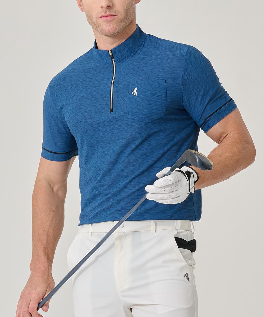 BILTMORE Men'S Golf Cation Jacquard Short Sleeve T-Shirt