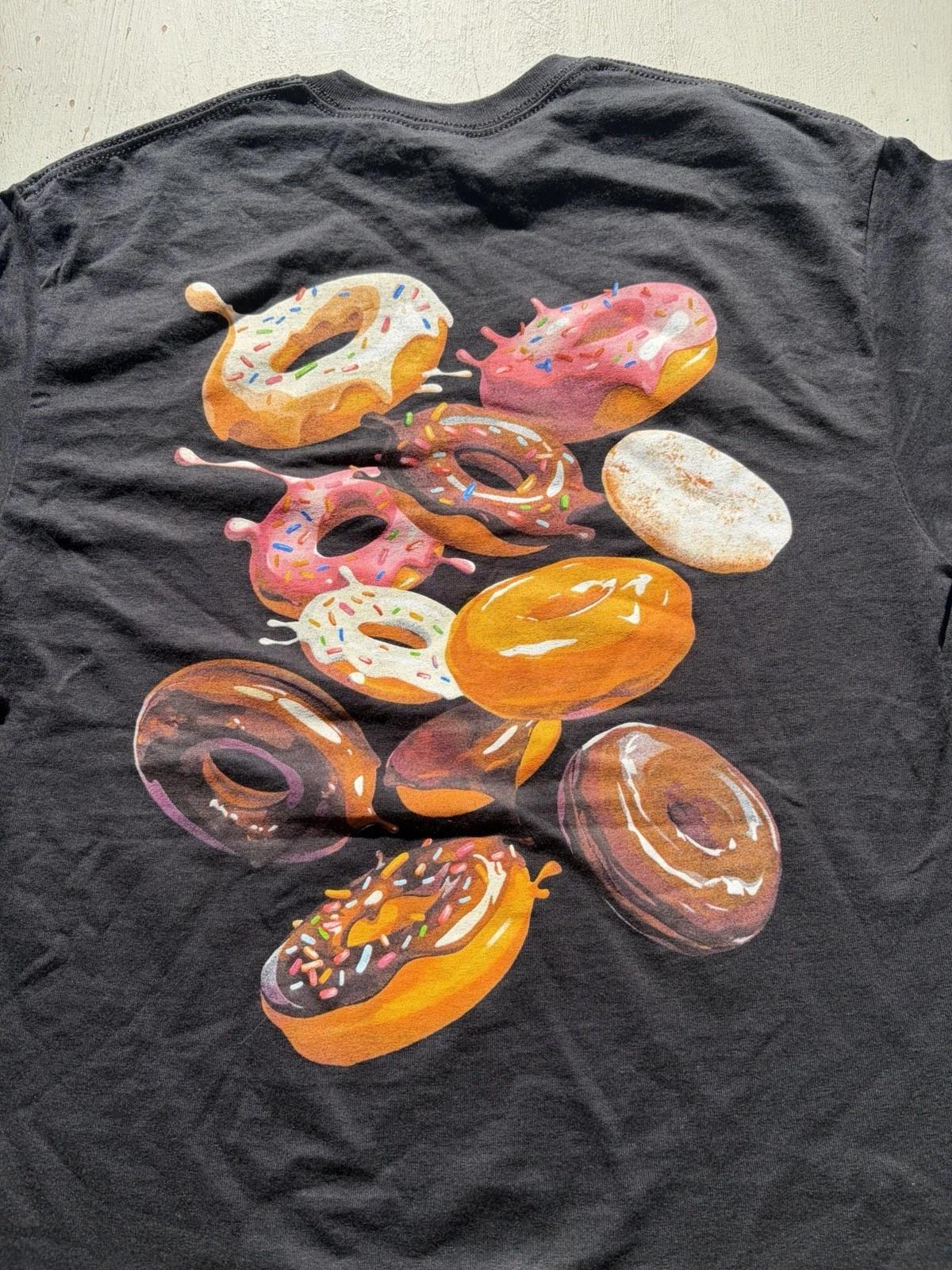 Men s Dunkin Donuts T-Shirt Black Logo M Coffee Cafe Glazed Iced Affleck East S