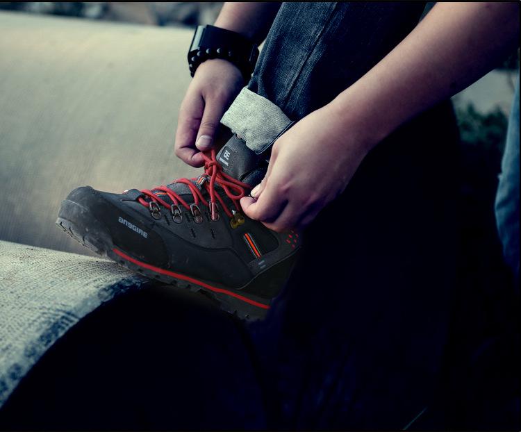 Men's High-Top Hiking & Trail Running Shoes – Fashionable Outdoor Mountaineering Footwear 8037