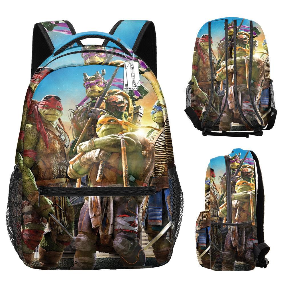 3 Piece School Backpack Set for Students Large Capacity Oxford Cloth Schoolbag with Shoulder Strap and Pencil Case
