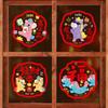 Reusable New Year Window Flower Decorations Residue-Free Decor Living Room Window Decor