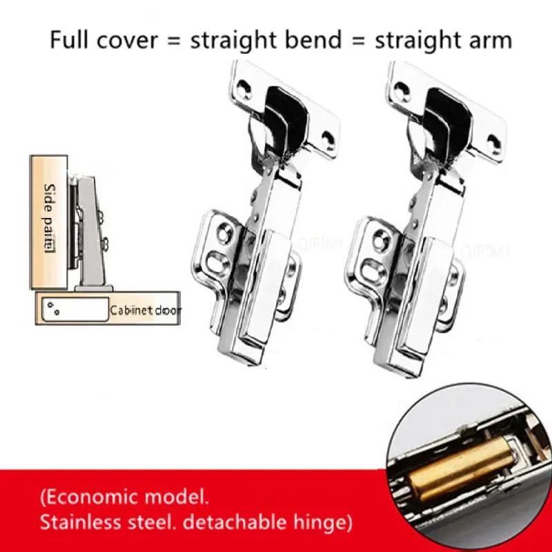 

2 шт. Нержавеющая сталь гидравлический шкаф дверной петли петли для мебели шкафа демпфер буфер мягкое бесшумное закрытие для всей кухни