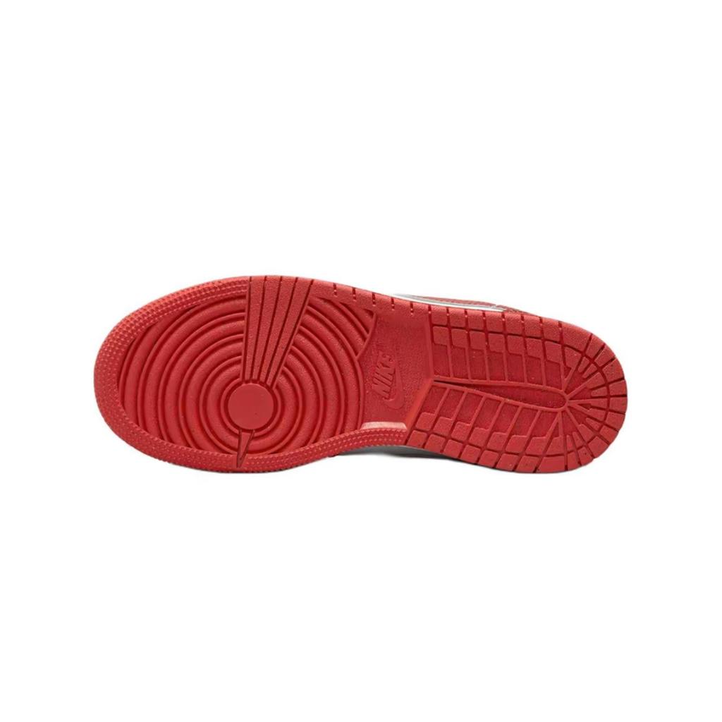 Jordan Air Jordan 1 Gilded Yingxi, Shopping Bag Cushioning, Wear Resistant Low Top Vintage Basketball Shoes Women's Red FJ3465-160(Team1321-)
