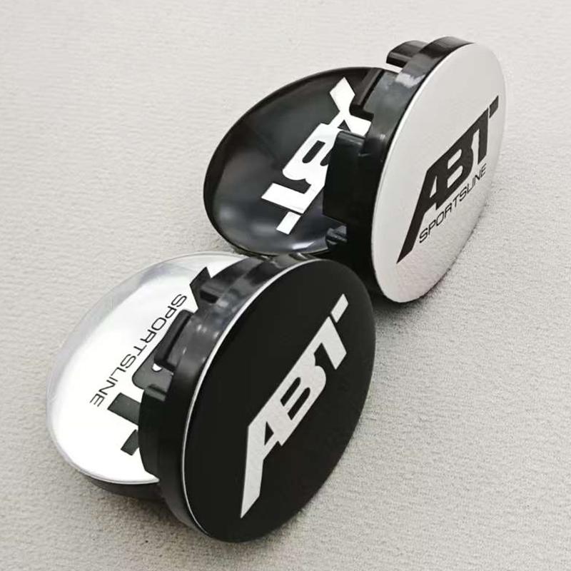 For Volkswagen 56mm 4pcs ABT Logo Car Wheel Center Caps Rims Cover Badge ABT Hubcaps for VW Golf Polo Accessories EN1