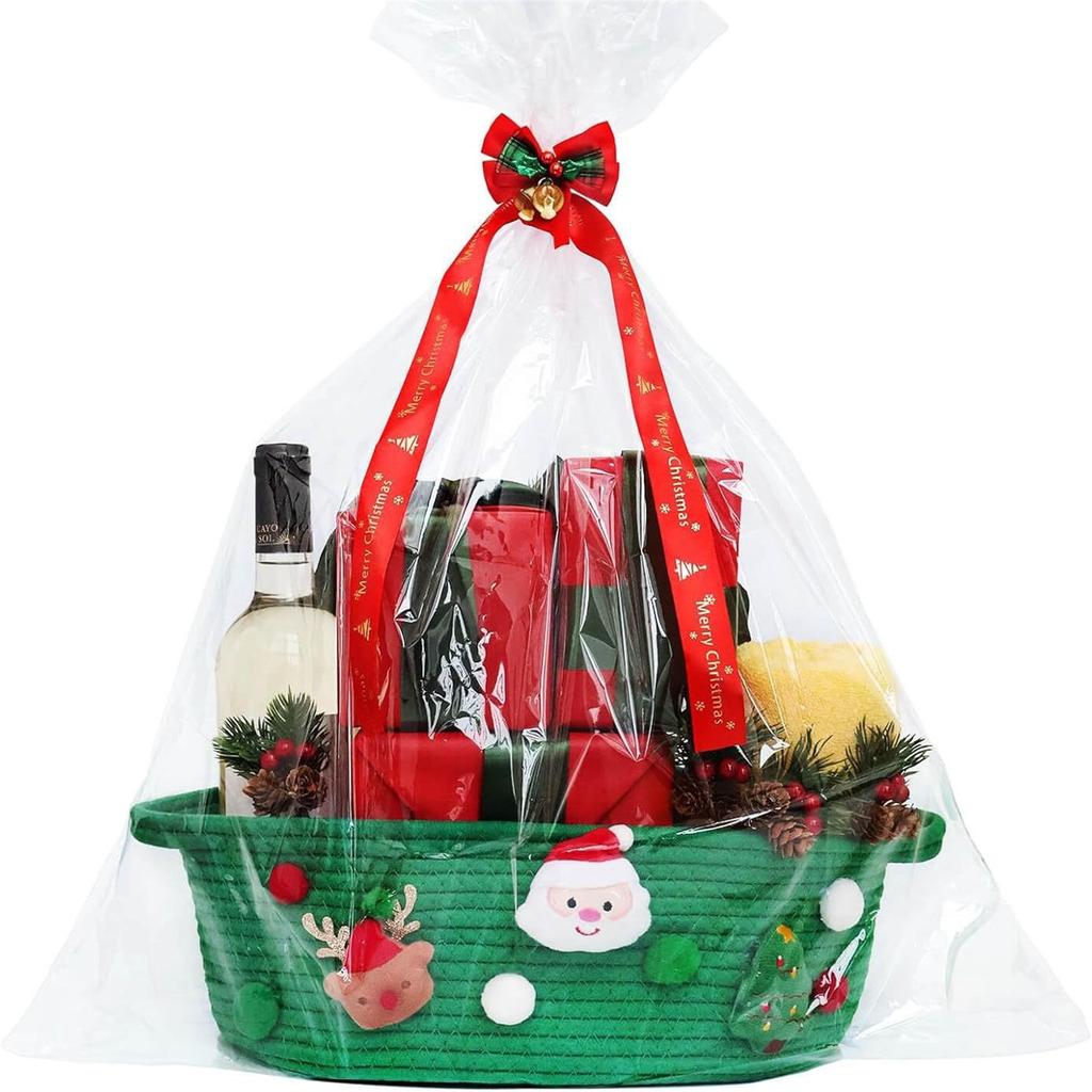 Christmas Themed Storage Basket for Storing Small Items Gift Holder Large Capacity Organizer for Home and Office