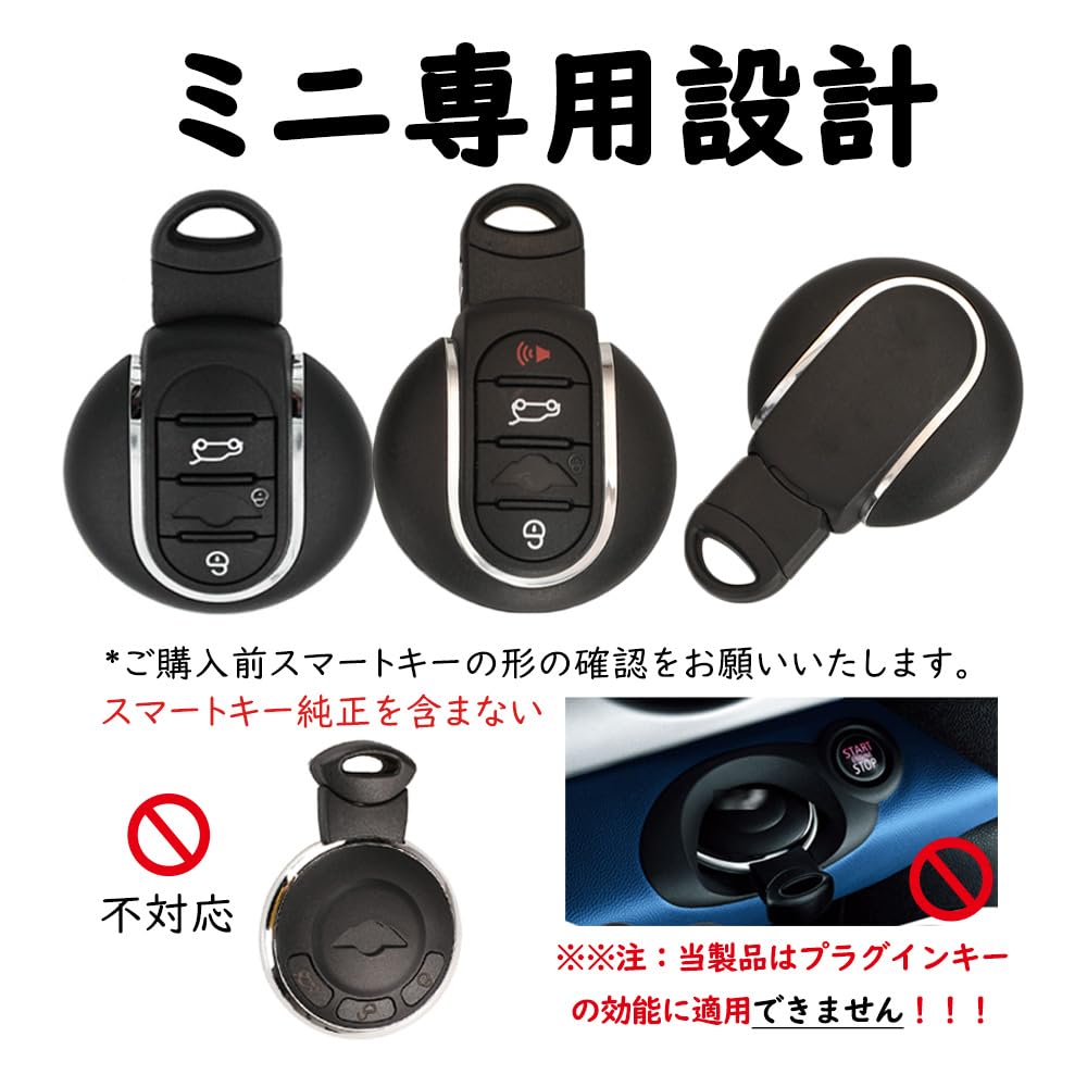 [KUNIO] Mini Key Case Smart Keychain Zinc Alloy PVC Leather For Mini Cooper Cooper S Crossover Countryma Clubman F Series F54 F55 F56 F57 F60 201