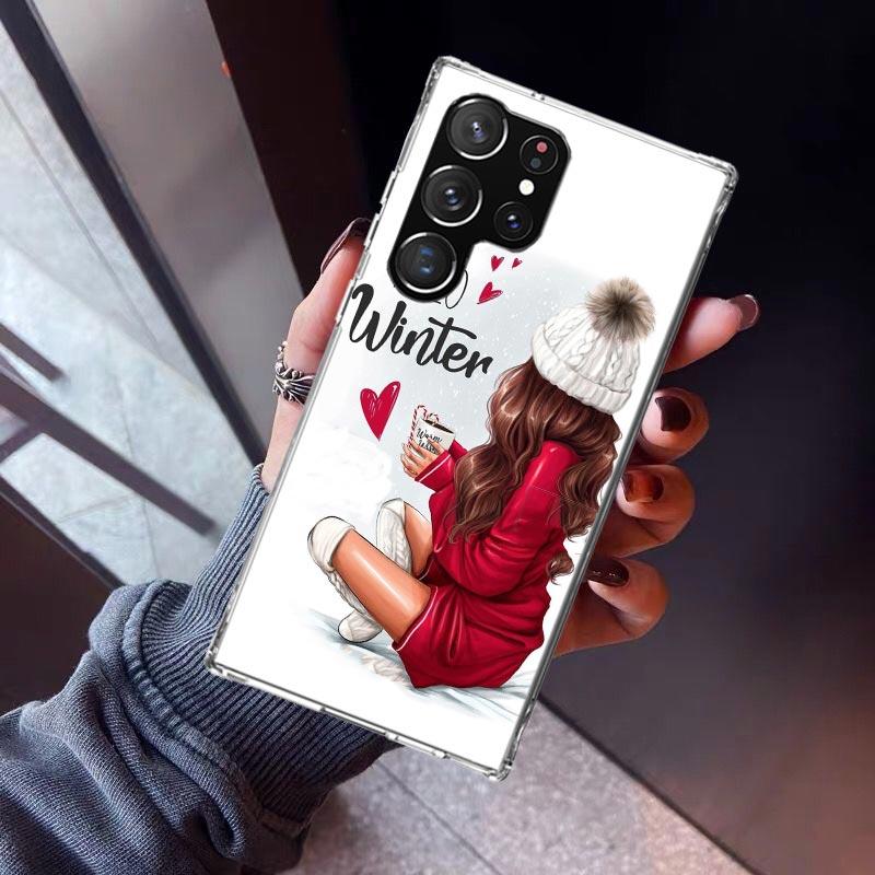 Girl Boss Weiblich Kaffee Handyhülle Für Samsung Galaxy S23 S24 S25 Edge S26 Ultra S22 + S21 Plus S20 FE Hülle Silikon Druck Shel