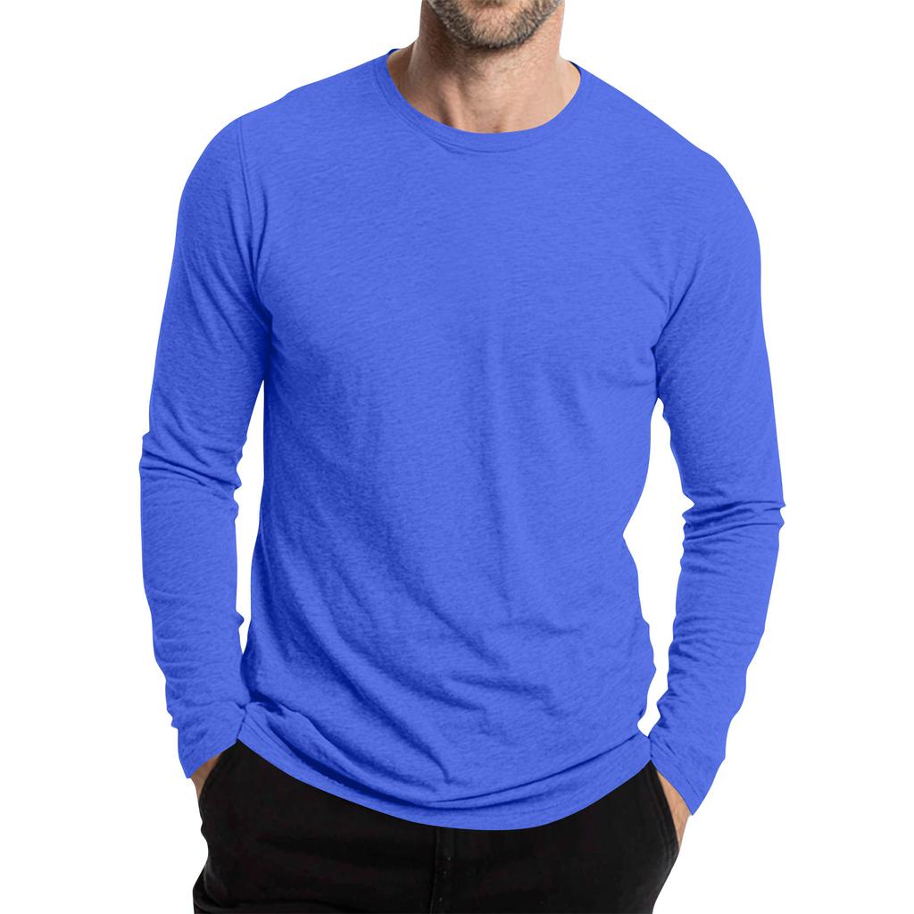 Men's Round Neck Short Sleeve Outdoor Casual Long Sleeve Top