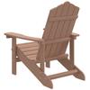Vidaxl Adirondack Garden Chair, HDPE, Brown
