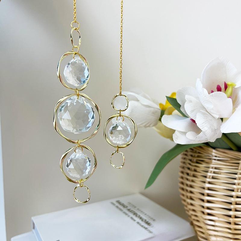 

Хрустальный ловец солнца, подвесное украшение, создатель радуги, ловец света, хрустальный шар, призма для сада, наружный декор, декор окна, подарок