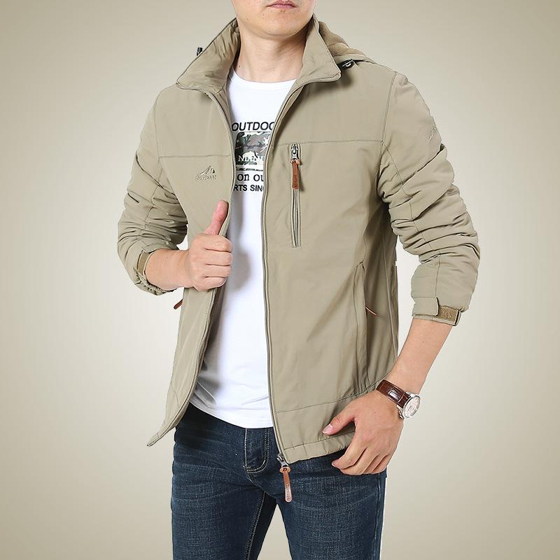 Winter Fleece Men s Jackets, Trendy Warm Men s Jackets, Outdoor Sports Casual Men s Jackets M