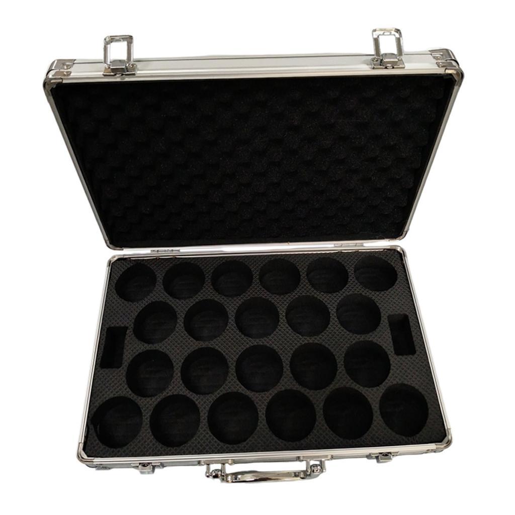 Billiard Balls Storage Box Padded Organizer Lightweight Container Accessories Hard Case Holds 22 Balls Carrying Case for Travel