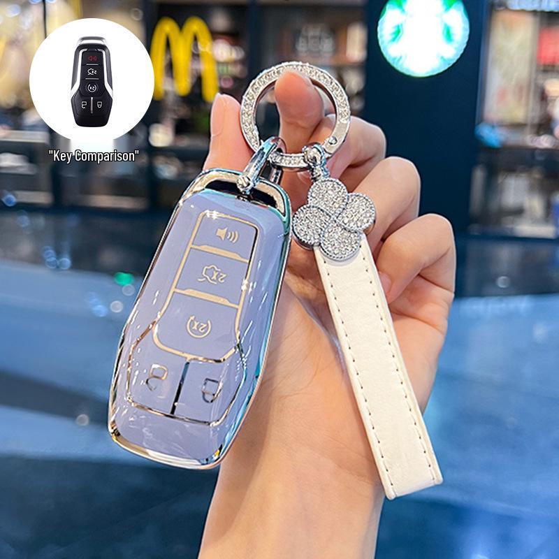 High-Grade Key Cover for 17-18 Ford Taurus, Explorer, Mustang