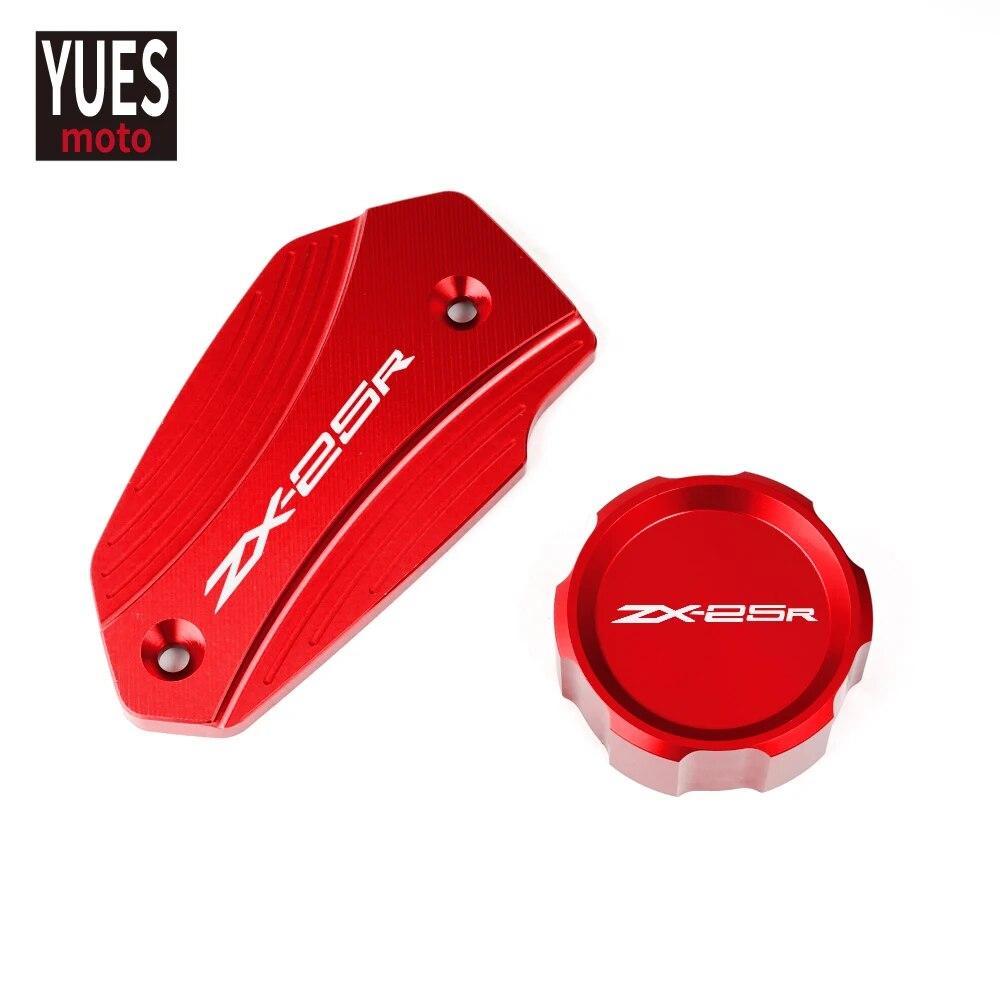 Motorcycle Accessories Front&Rear Brake Fluid Cylinder Master Reservoir Cover Cap For Kawasaki ZX25R ZX 25R