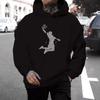 Cross-Border Men's & Women's Loose Fit Print Hoodie - European & American Style, Drop Shoulder, Spring & Autumn.