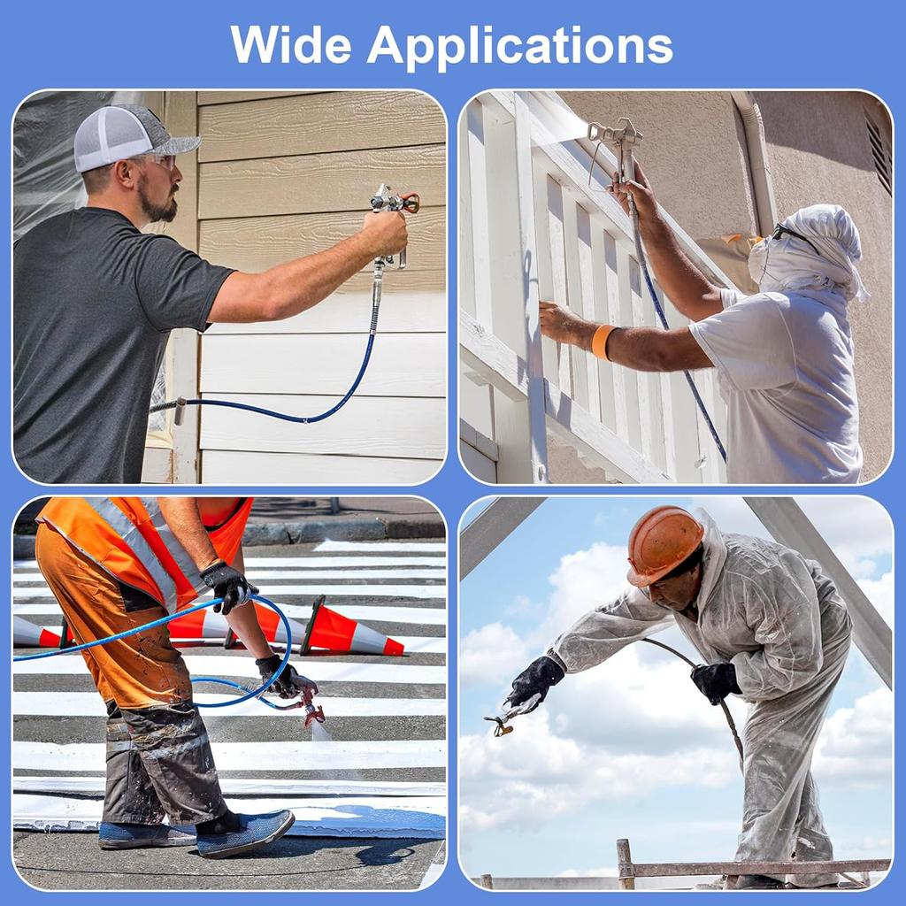 Airless Paint Sprayer Gun, 14 Pcs Airless Spray Gun Kit Paint Sprayer Gun with 6 Pcs Reversible Spray Tips & 6 Pcs Filter & Nozzle Seat for Airless