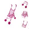 Babypuppenwagen Rollenspiel Kleine Mädchen Puppenhaus Dekoration Interaktives Kinder Schiebewagen Spielzeug