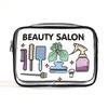 Transparent PVC Makeup Bag Waterproof Travel Toiletry Bag with Floral Print Large Capacity Cosmetic Organizer Bags