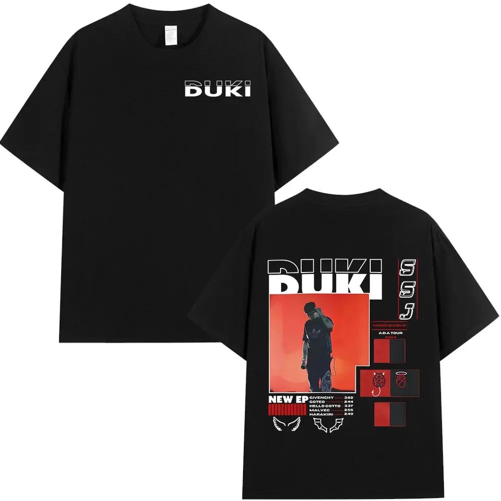 Rapper Duki ADA Tour Merch Tshirt Unisexs Unisex Clothing Cotton Cozy Oversized Tshirts Hip Hop Short Sleeve T Shirts Streetwear