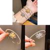 Copper Zircon Flower Pendant Bracelet For Ladies Fashion Casual Or Office Wear Jewelry