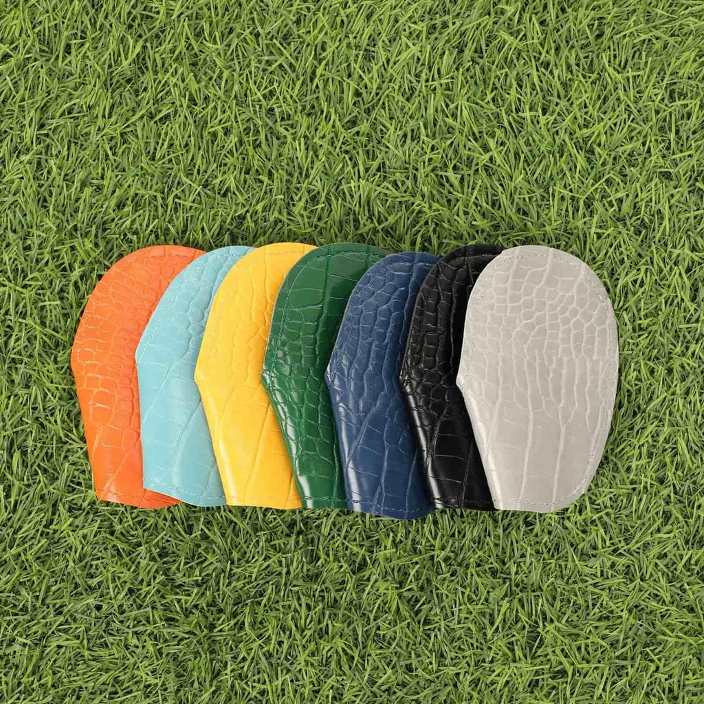 Golf Iron Head Covers PU Leather Protector Iron Head Covers For Easy Identification Men Women Players Golfer Indoor
