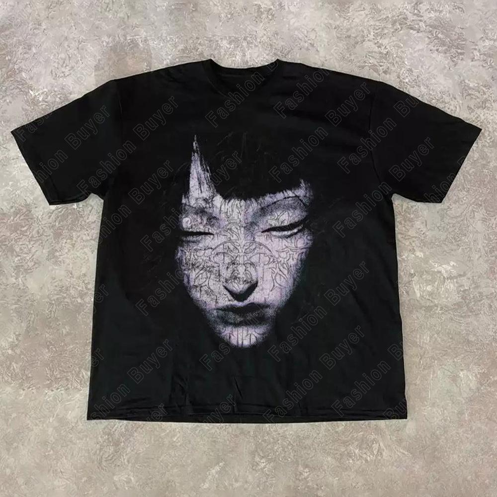 Men's American Retro Hip-Hop High-Street Short-Sleeve T-Shirt – Edgy Unisex Retro Street Y2K Casual Fashion Tops Cloths