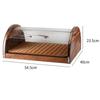 Wood Bread Display Cabinet Bread Keeper Buffet Dust Tray Bread Holder Kitchen Storage Container for Bakery Coffee Shop Table