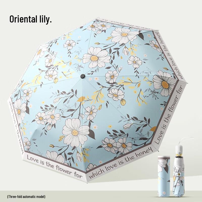 MAYDU Quick-Dry Automatic Three-Fold Dual-Use Umbrella