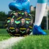 Black Adam Print Size 5 Soccer Ball, PU Wear Resistant Football for Match Training and Daily Practice, Birthday Gift for Soccer Fans