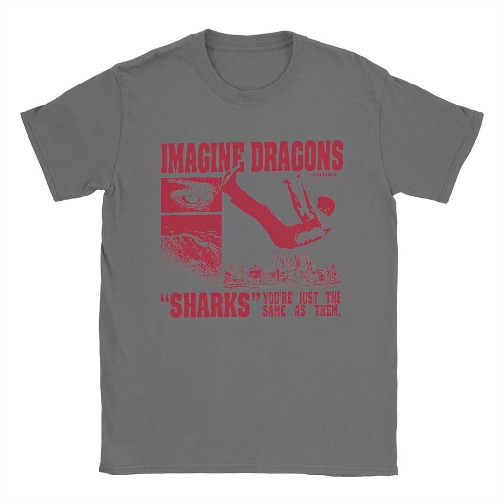 Imagine Dragons T-Shirts Herren Baumwolle Freizeit T-Shirts O-Ausschnitt T-Shirts Kurzarm Tops Original