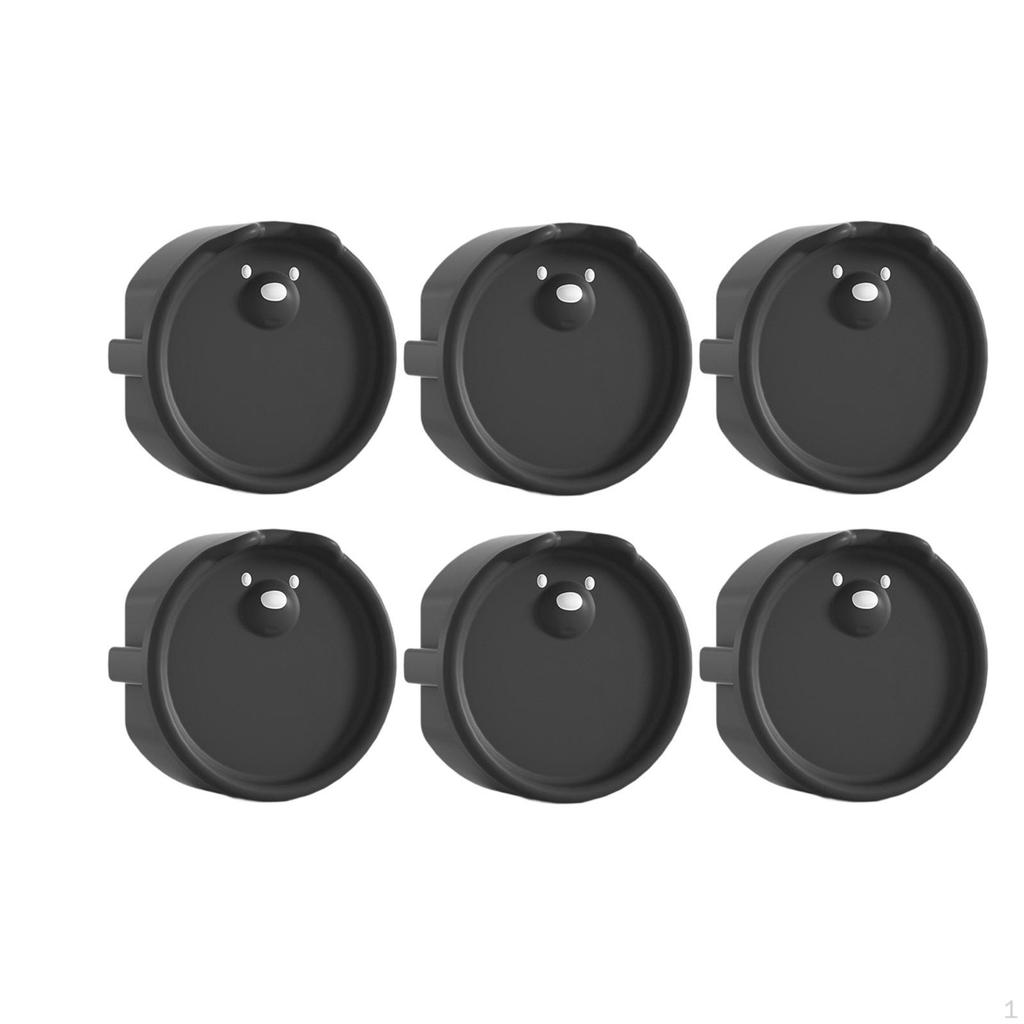 6x Osłony Gniazdek Zabezpieczone Przed Dziećmi Solidne Łatwa Instalacja Ochronna Osłona Gniazdka Czarna