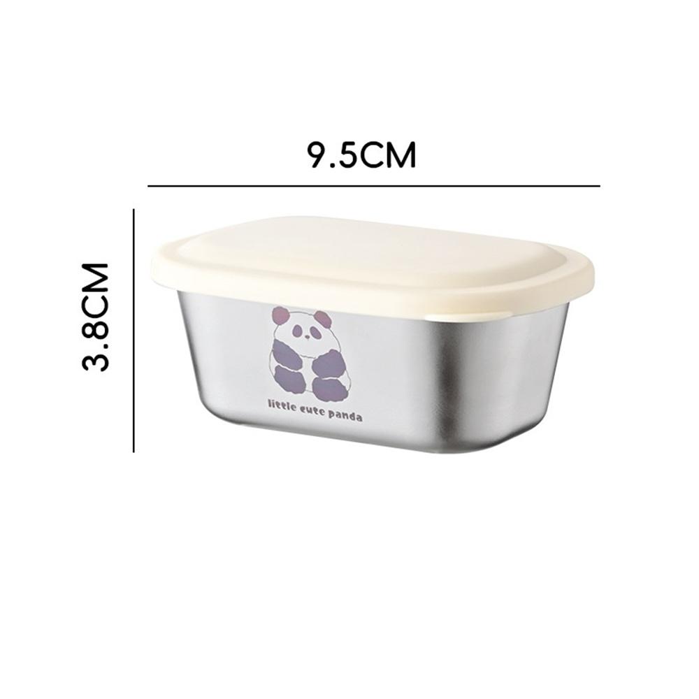 Rectangular 304 Stainless Steel Salad Dressing Containers For Lunch Box Picnic Portable Sauce Cup Seasoning Condiment Container
