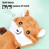 Interactive Animal Shape Dog Toys Crinkle Toy, Plush Squeaky Chew Fox Raccoon for Dogs Squirrel Puppy Teething Toy Small Medium And Large Safe