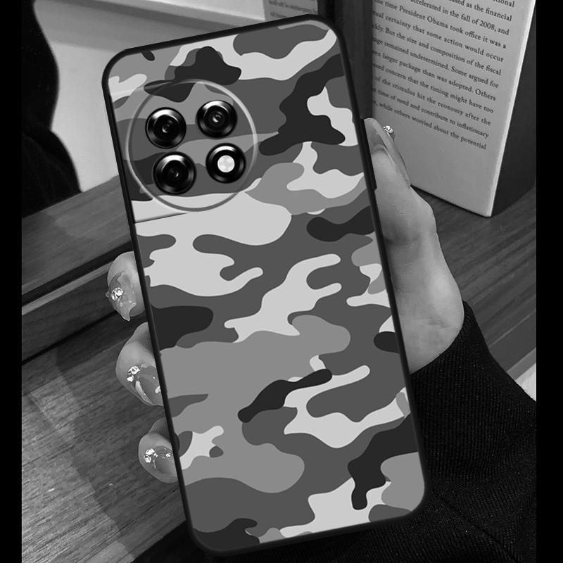 Camouflage Army Case For OnePlus 15R 13R 13T 12R 15 13 12 11 10 Pro 10T Nord CE 3 4 Lite N20 N30 Nord 5 Cover