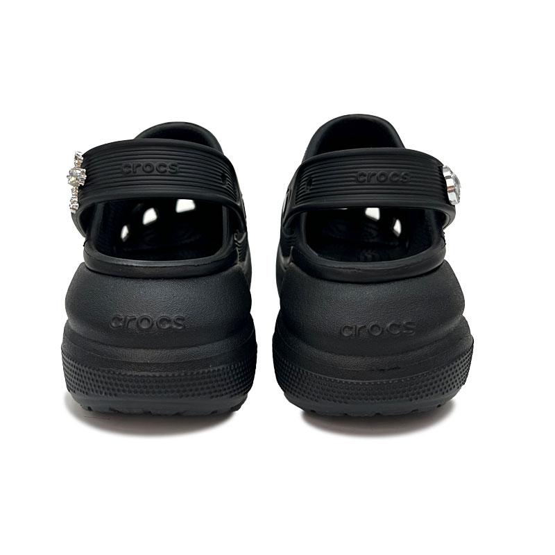Crocs Crush Clog Black Moon Silver Rose EVA Cold Princess Fashion Trend Temperament Hole Shoes Women Black