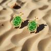 Trendy turtle stud earrings are fashionable and exquisite, cute and niche design, earrings are suitable for everyday parties